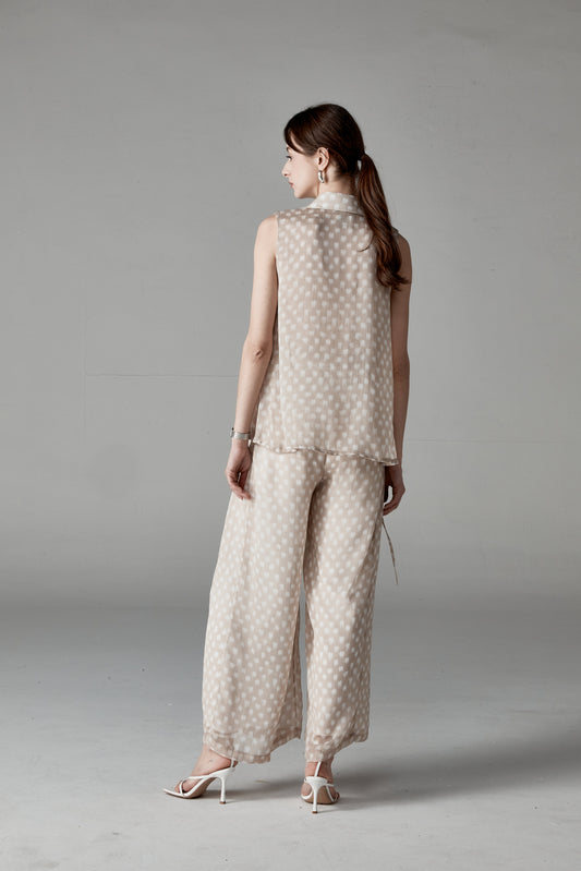 Clementine Sleeveless Blouse Clementine Wide-Leg Trousers