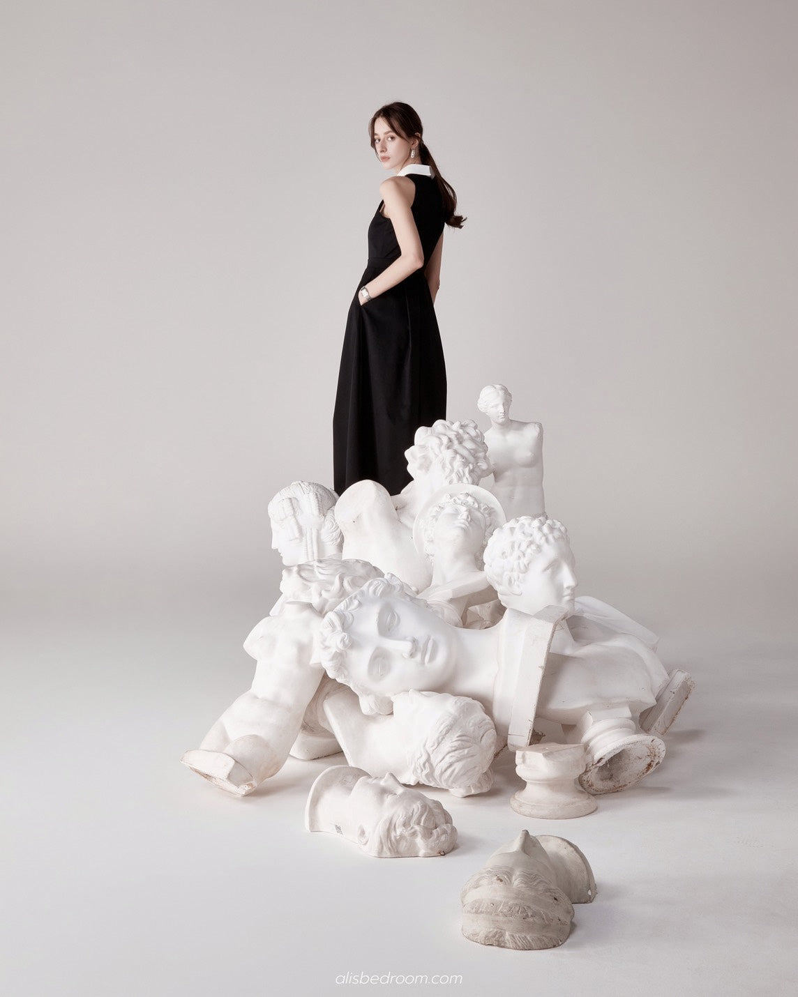 Violetta Tux-Bib Maxi Dress (Shipped on 21/5/2026)