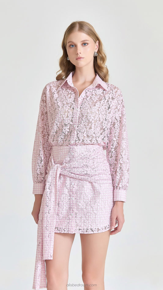 Rosé Lace Set
