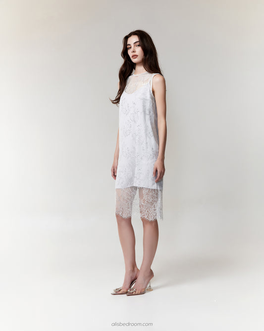 Henrietta Lace Overlay Dress