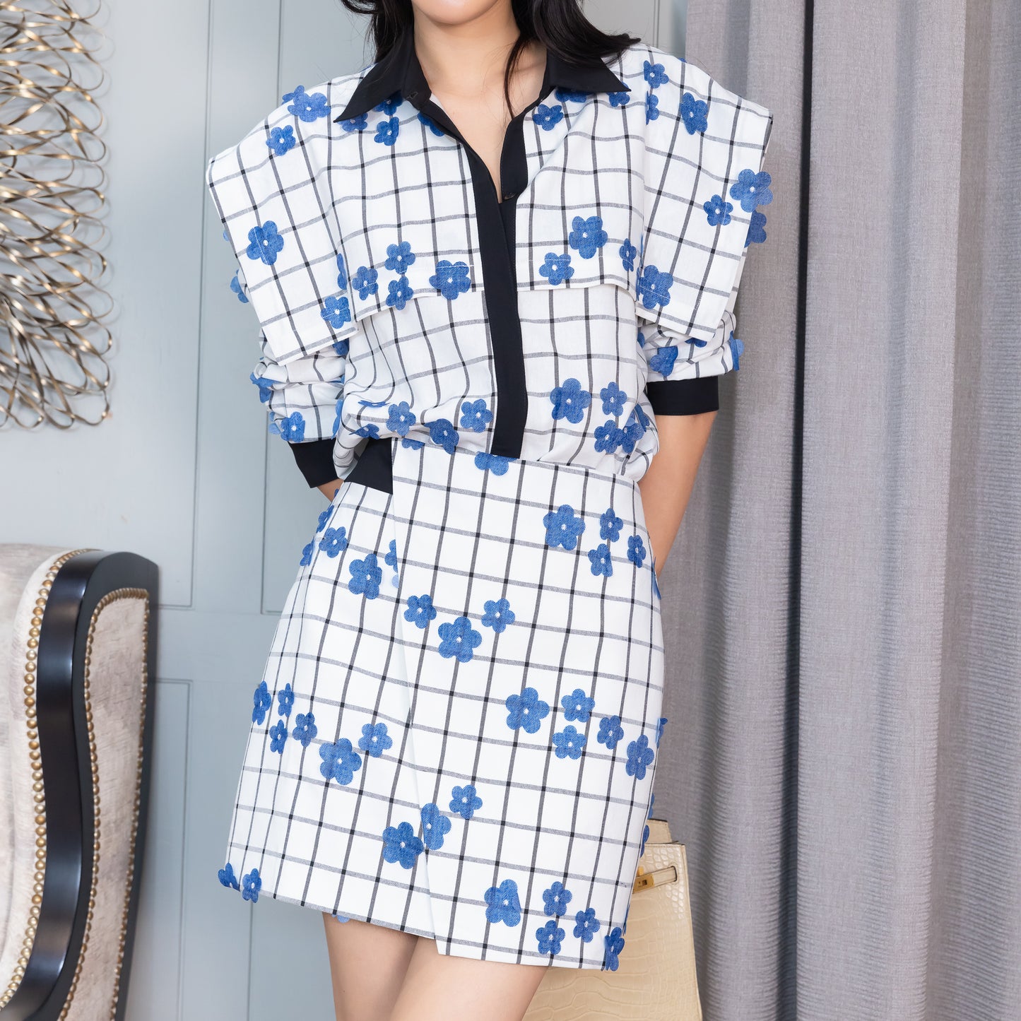 Grid Shirt Set