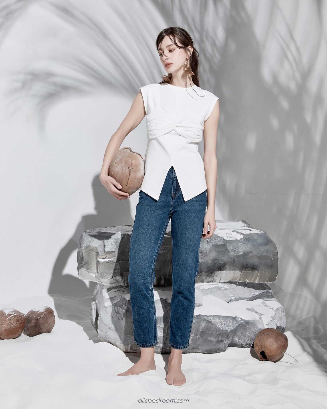 Eugenia's Gathered Knot Cap JEANS