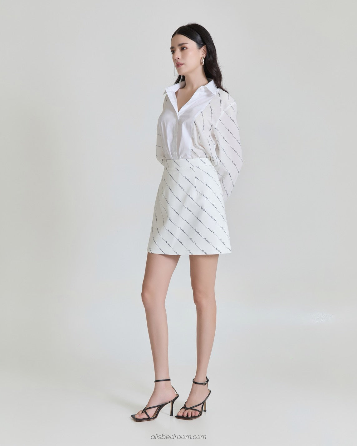 Dawn beam Long  sleeve shirt Dawn beam mini skirt  (shipped on 27/07/2026 )