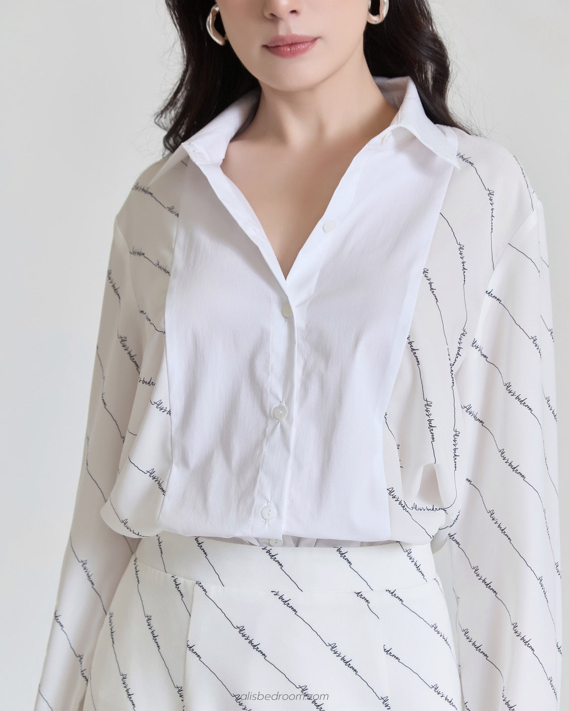 Dawn beam Long  sleeve shirt Dawn beam mini skirt  (shipped on 27/07/2026 )